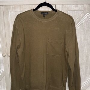 Men Banana Republic Khaki Crew Neck Top